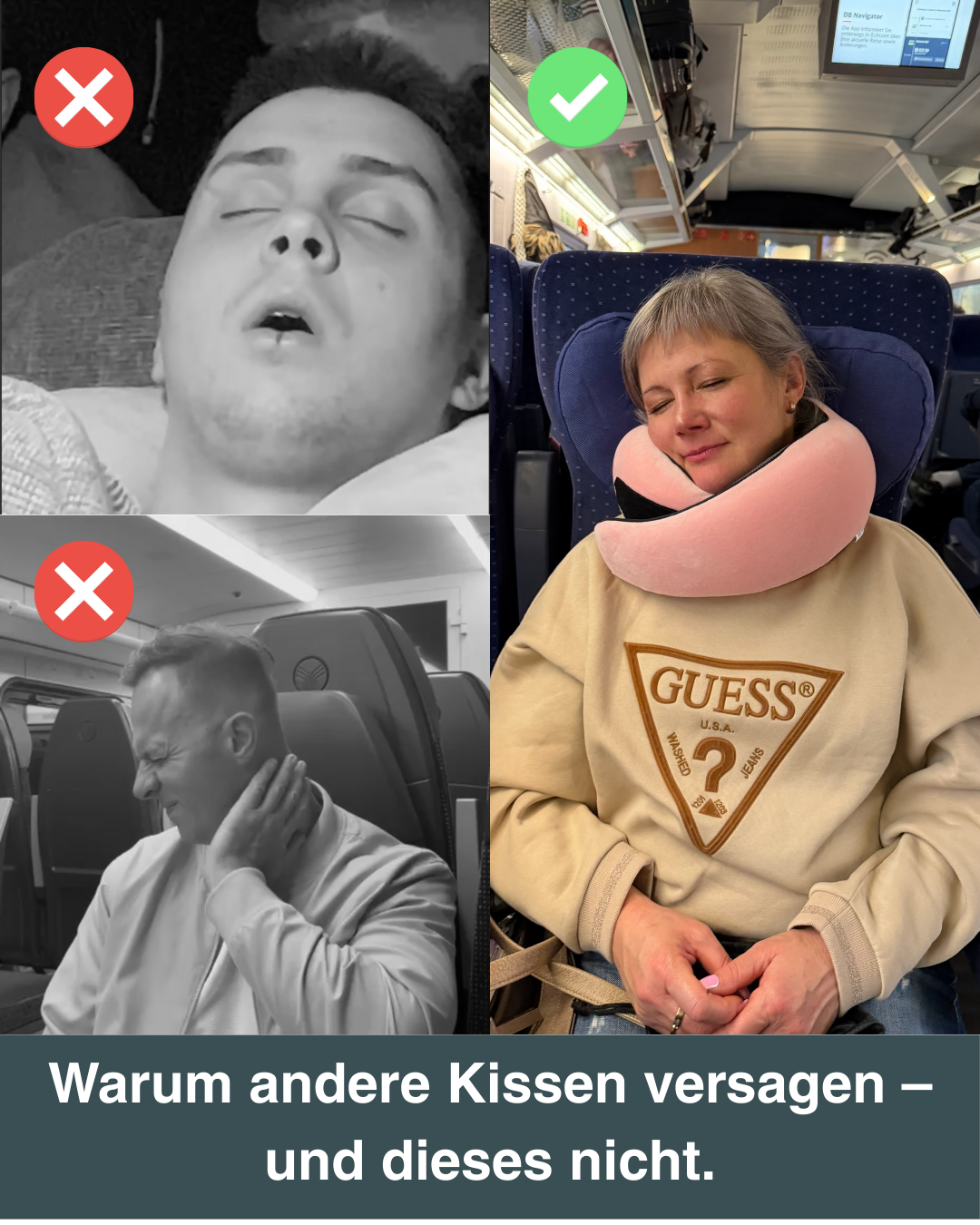 SnoozeLoop – Das Reisekissen, das wirklich hält.