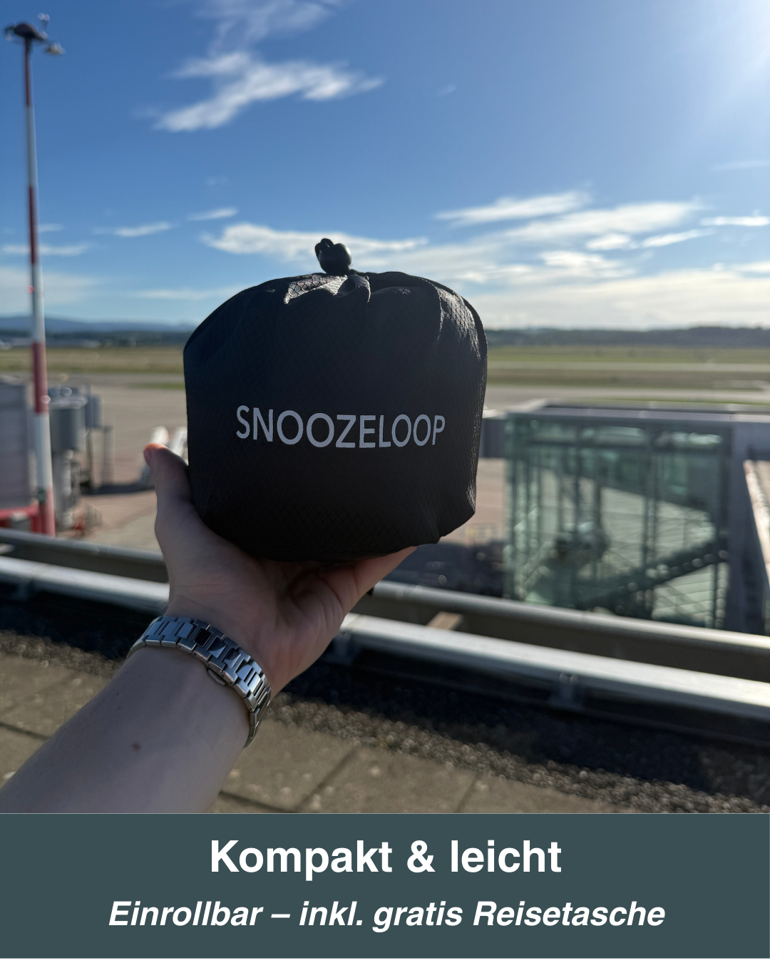 SnoozeLoop – Das Reisekissen, das wirklich hält.