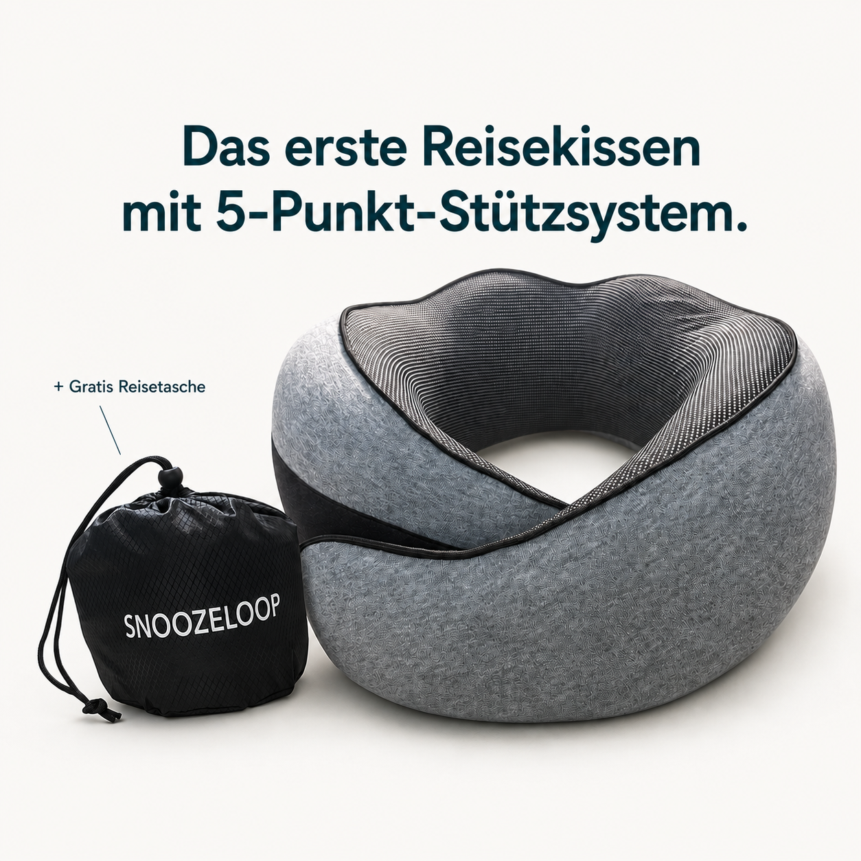 SnoozeLoop – Das Reisekissen, das wirklich hält.