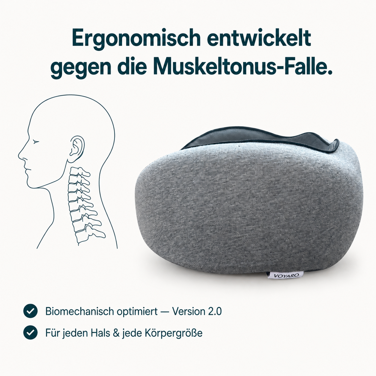 SnoozeLoop – Das Reisekissen, das wirklich hält.