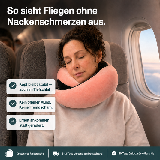 SnoozeLoop – Das Reisekissen, das wirklich hält.