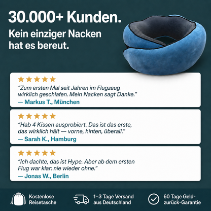 SnoozeLoop – Das Reisekissen, das wirklich hält.