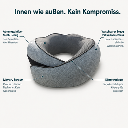 SnoozeLoop – Das Reisekissen, das wirklich hält.