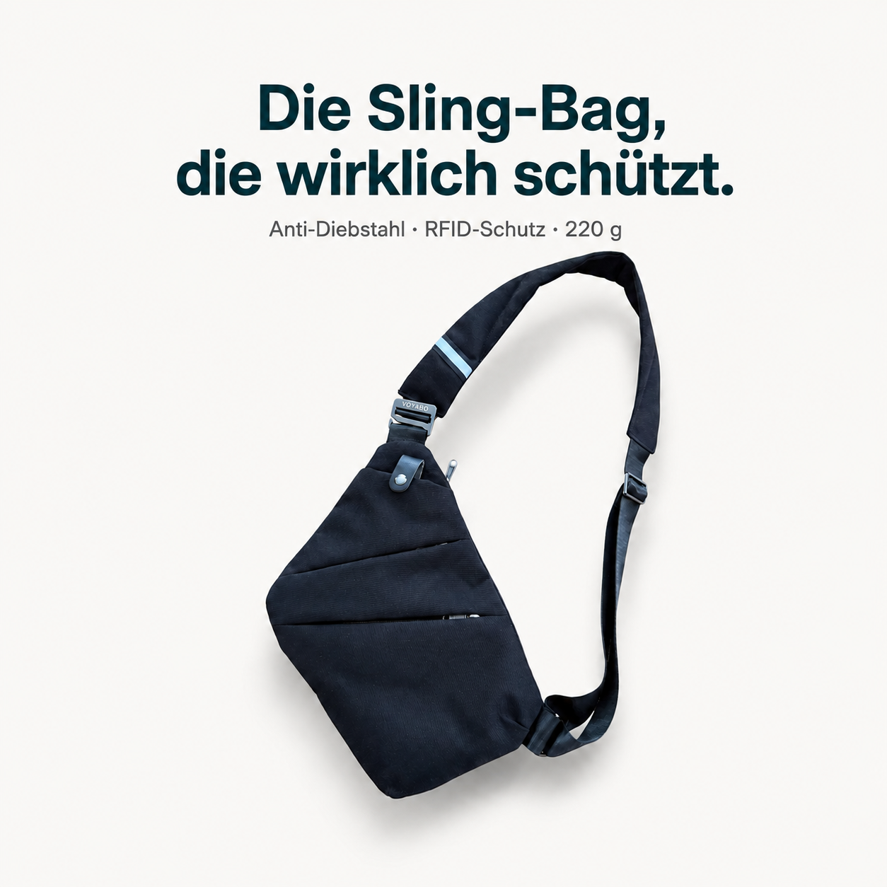 VaultPack – Die Sling-Bag, die wirklich schützt.