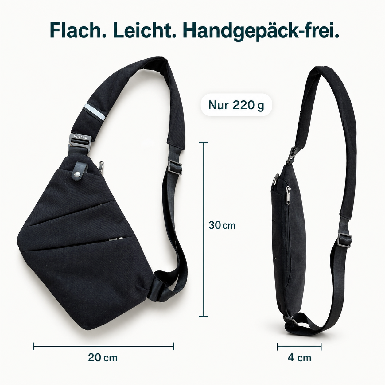 VaultPack – Die Sling-Bag, die wirklich schützt.